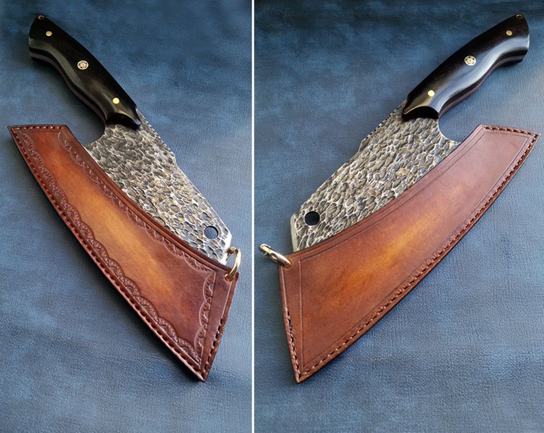 Handmade Heavy Duty Japanese VG10 Damascus Kitchen Knife Meat Chef Bone Chopping Knife -AK-DS0397