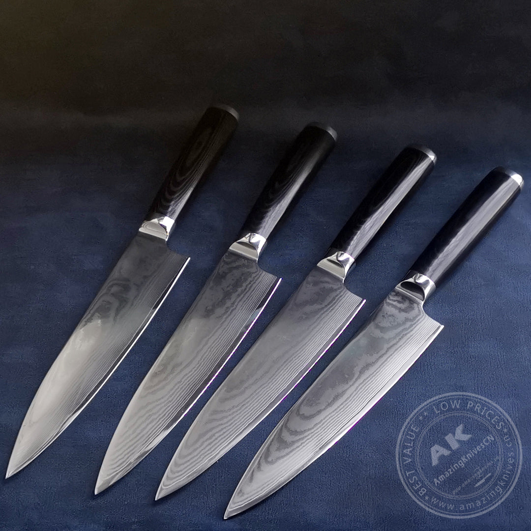 8 inch Chef Knife Japanese VG10 Damascus Steel Kitchen Knives High Quality Gyuto - AK-DC0039