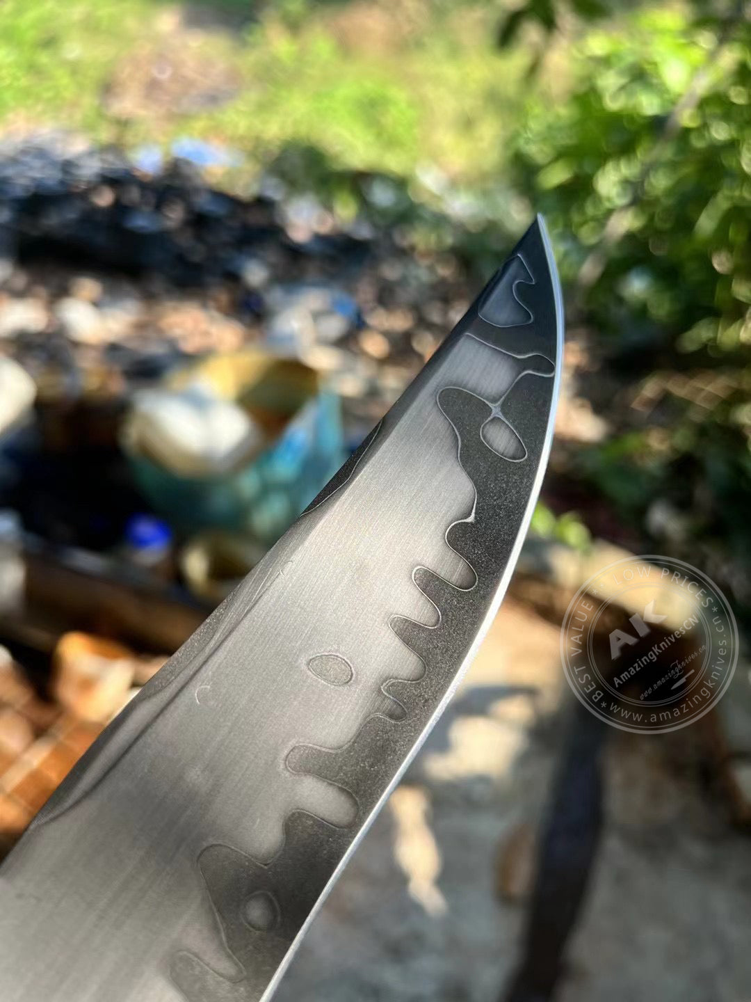 Japanese SKD-11 Steel Hunting Knife Survival Bowie Knife Fighter Full Tang - AK-HT0805