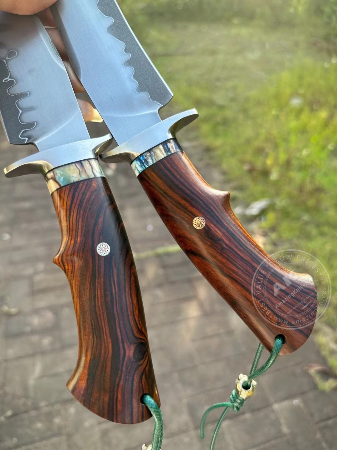 Japanese SKD-11 Steel Hunting Knife Survival Bowie Knife Fighter Full Tang - AK-HT0805