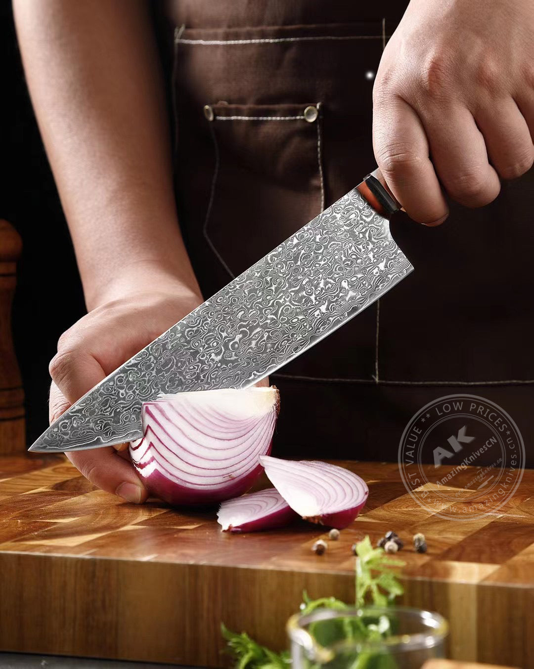 Japanese VG10 Damascus Steel Chef Knife Kitchen Knife - AK-DC0605