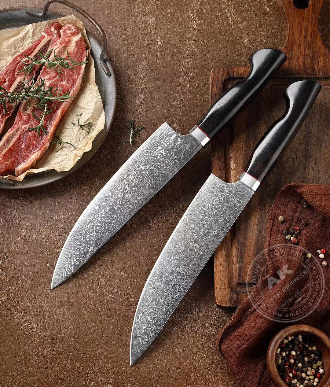 Japanese VG10 Damascus Steel Chef Knife Kitchen Knife - AK-DC0605