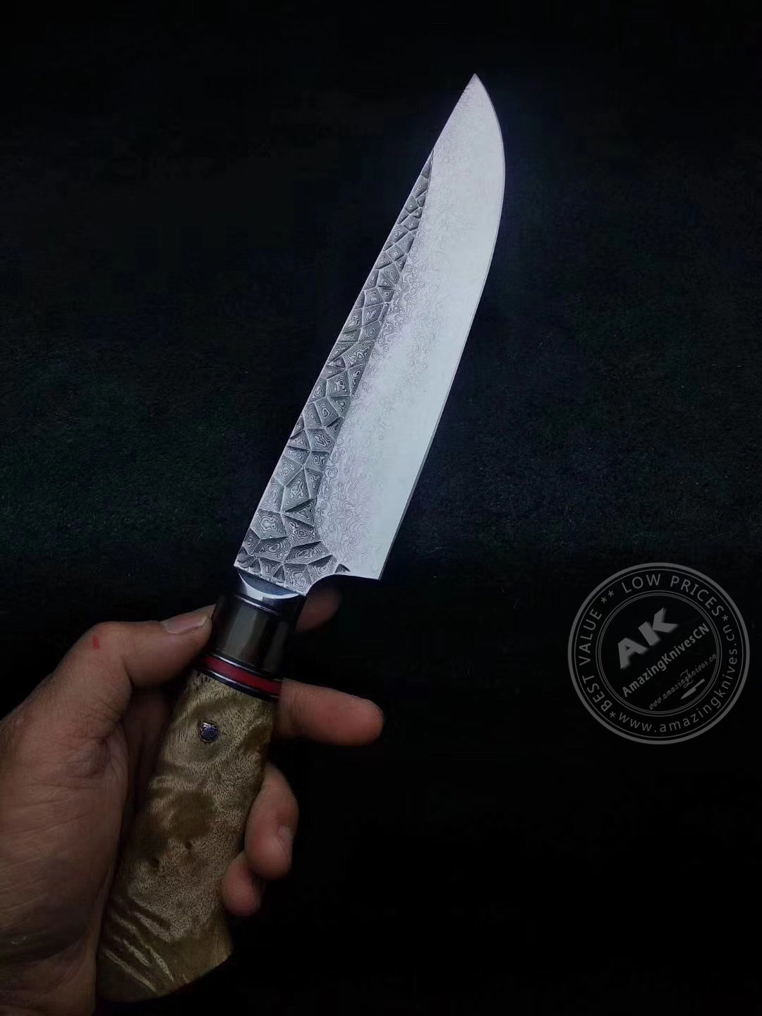 Japanese Style Chef Knife Kiritsuke Knife VG10 Damascus Steel Kitchen Gyuto - AK-DC0768