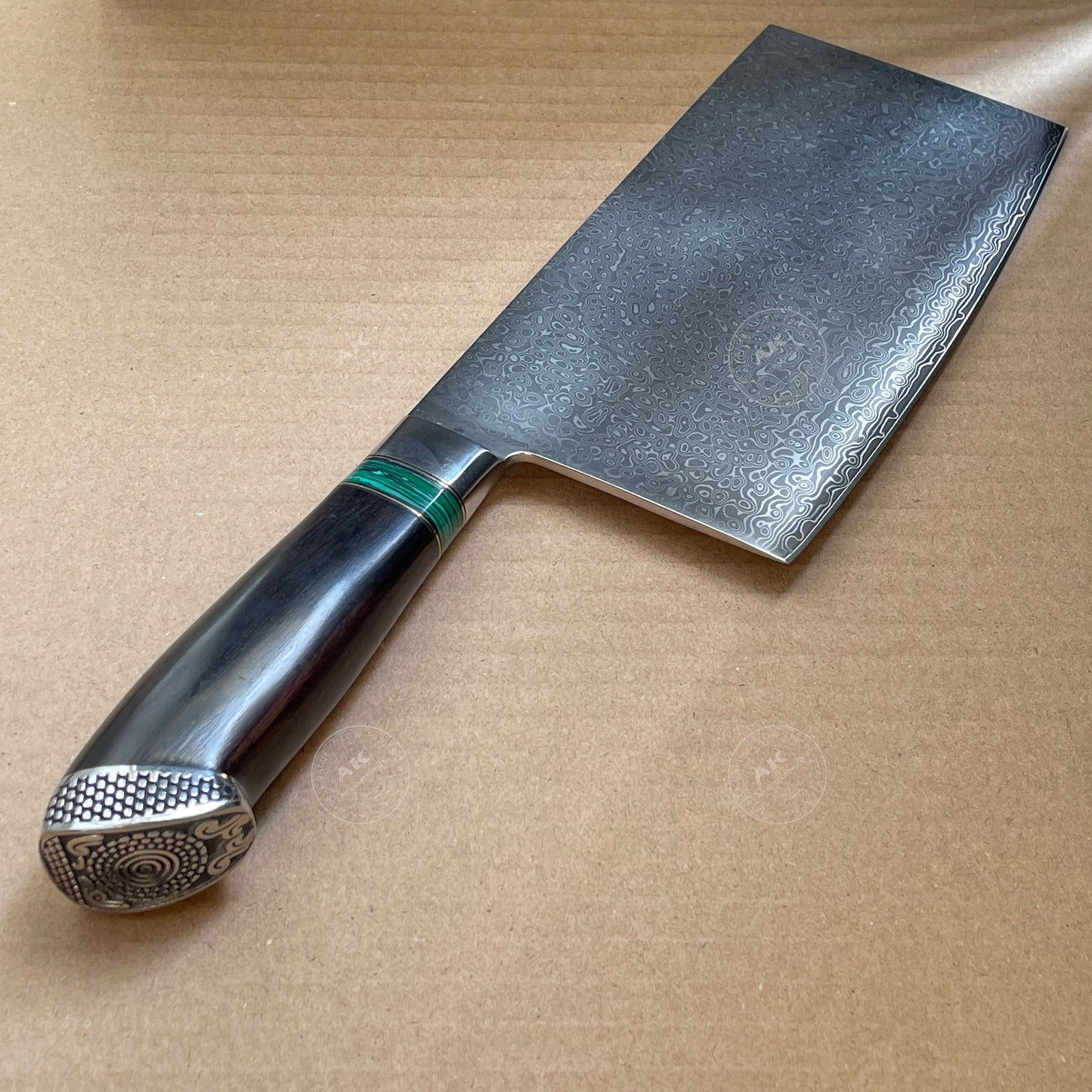 Japanese 103 Layer Damascus Steel Cleaver Knife - AK-DL0505