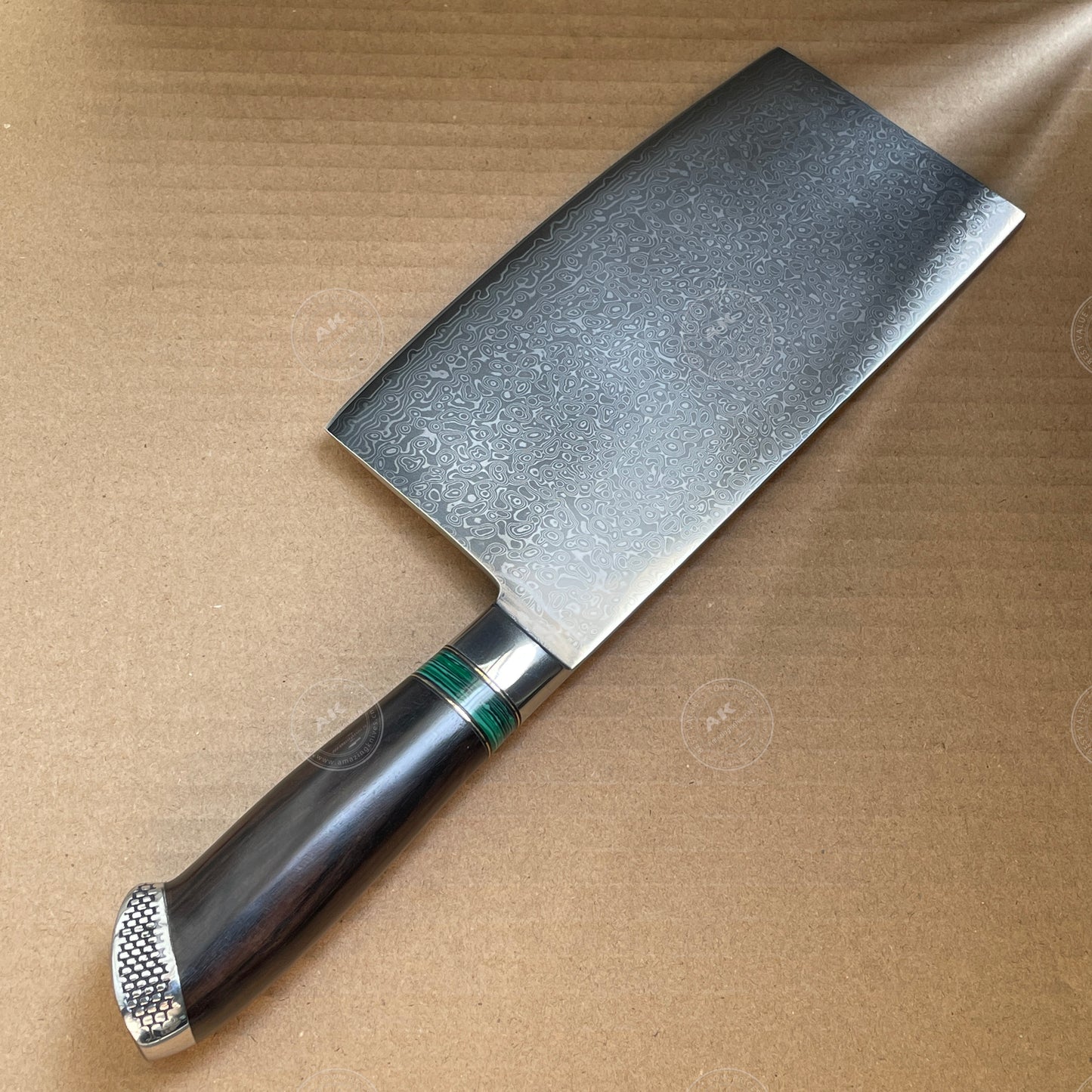 Japanese 103 Layer Damascus Steel Cleaver Knife - AK-DL0505