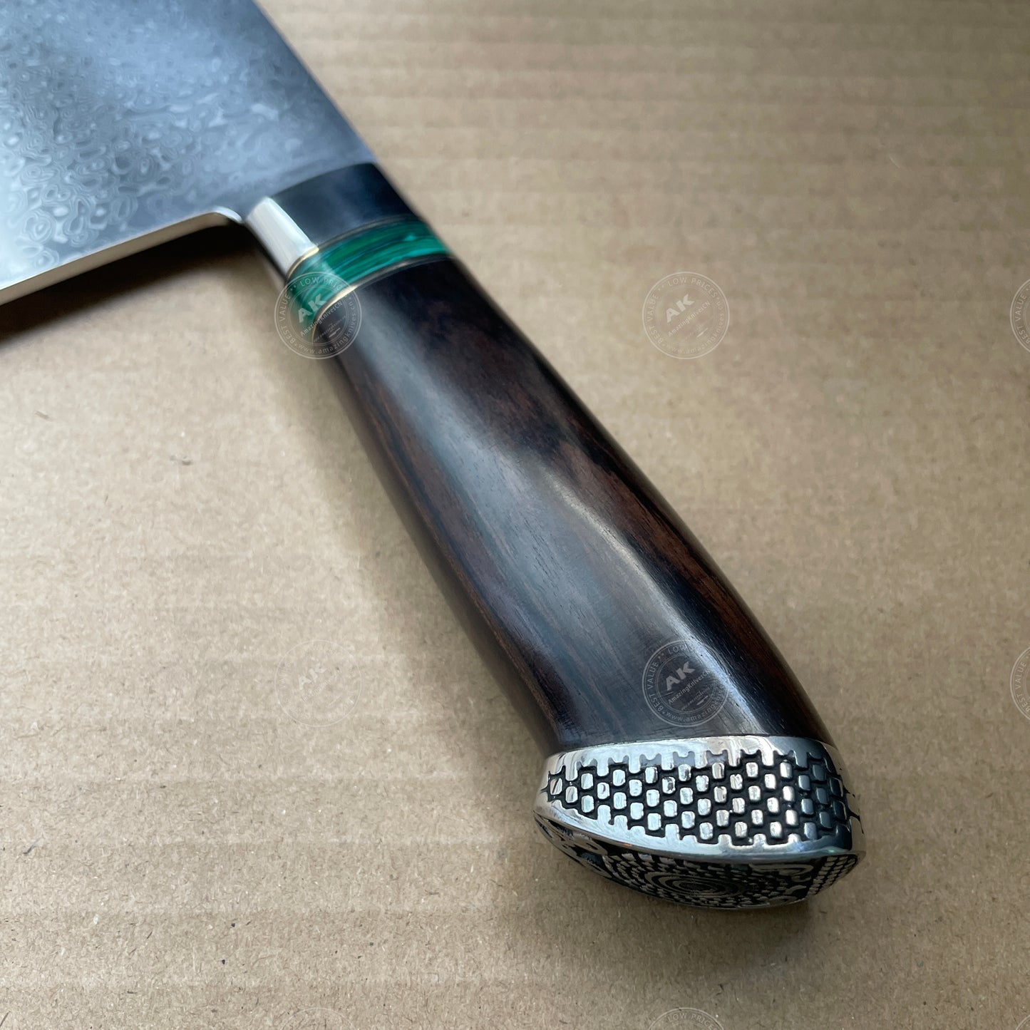 Japanese 103 Layer Damascus Steel Cleaver Knife - AK-DL0505