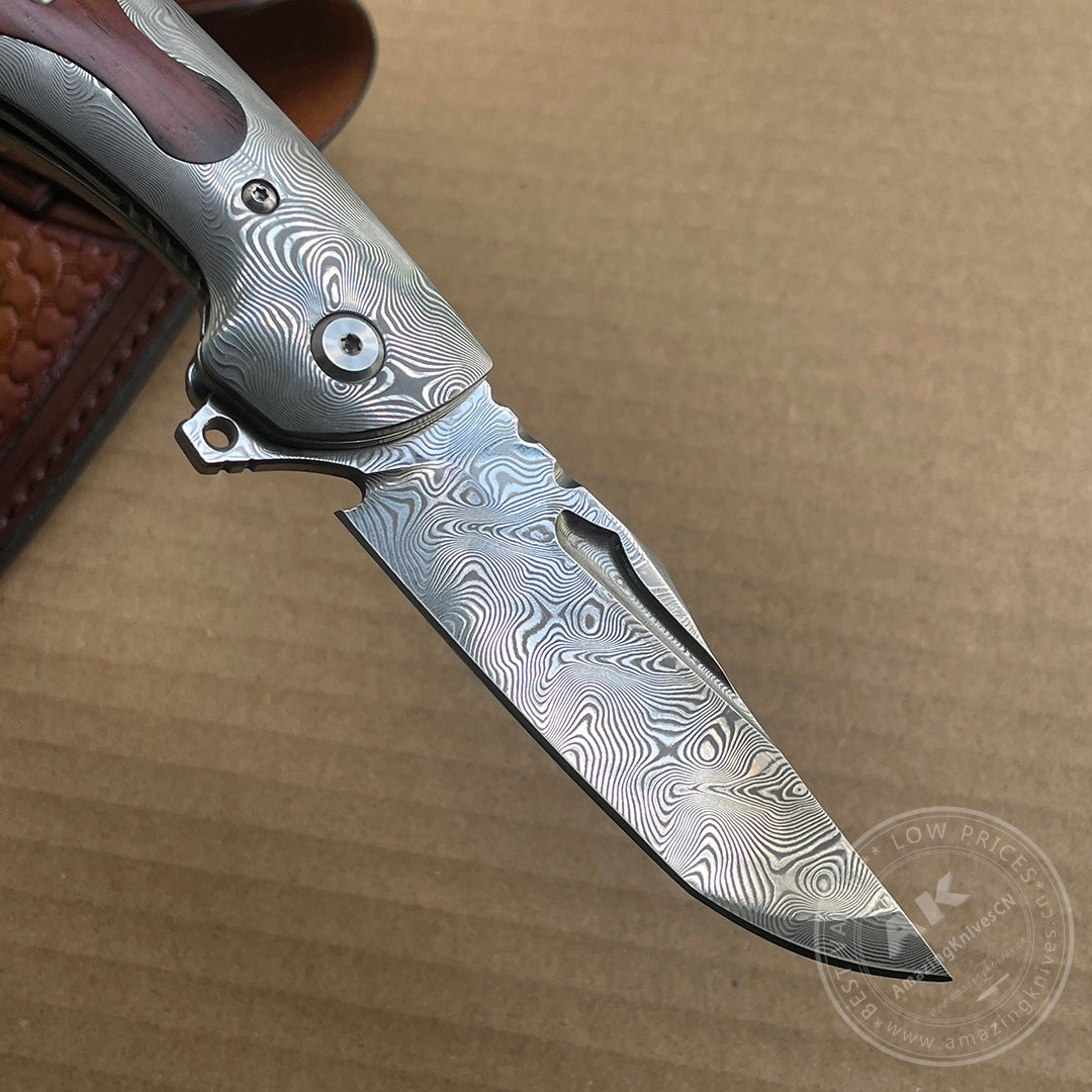 VG10 Damascus Folding Knife Pocket Knife- AK-HT0767