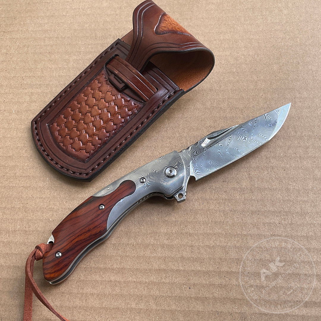 VG10 Damascus Folding Knife Pocket Knife- AK-HT0767