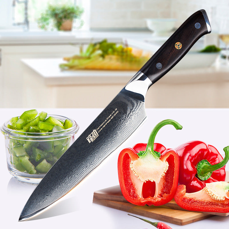 8'' Chef Knife Japanese VG10 Damascus Steel Kitchen Knives Stainless Gyuto - AK-DC0196