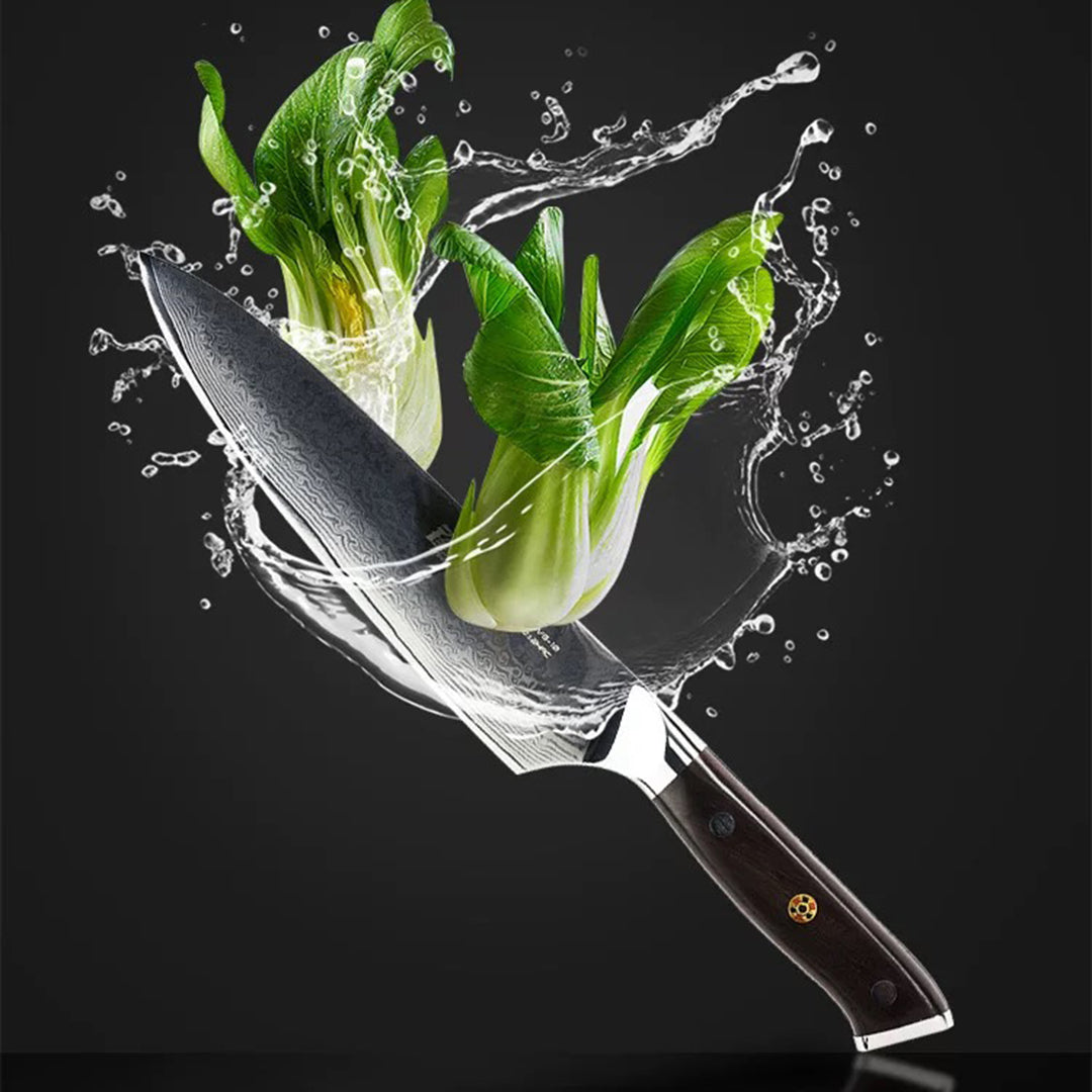 8'' Chef Knife Japanese VG10 Damascus Steel Kitchen Knives Stainless Gyuto - AK-DC0196