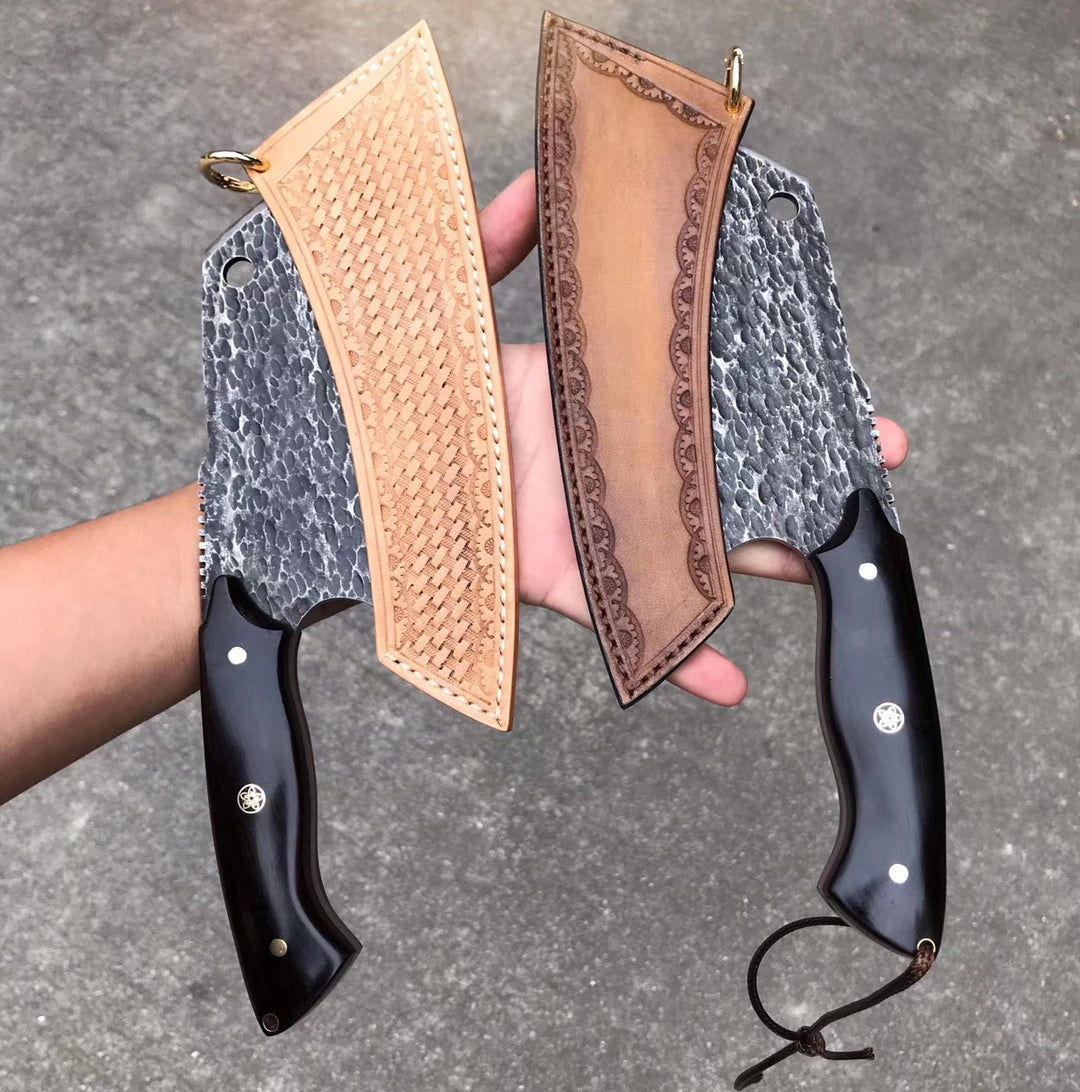 Handmade Heavy Duty Japanese VG10 Damascus Kitchen Knife Meat Chef Bone Chopping Knife -AK-DS0397