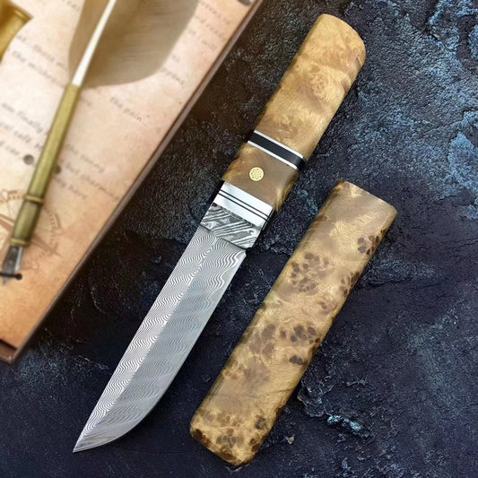 Japanese VG10 Katana Knife Damascus Ninja Samurai Warrior Sword Bushido -AK-HT0428