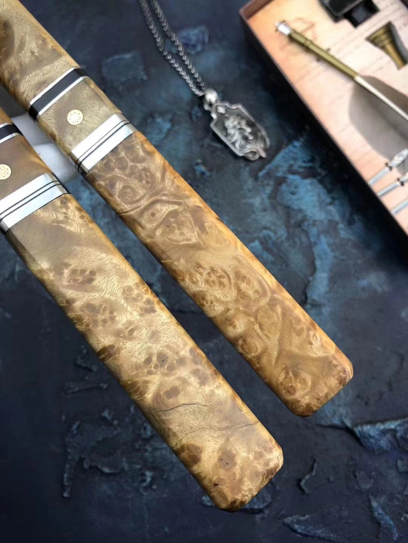 Japanese VG10 Katana Knife Damascus Ninja Samurai Warrior Sword Bushido -AK-HT0428