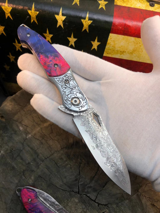VG10 STEEL FOLDING KNIFE - AK-HT0477