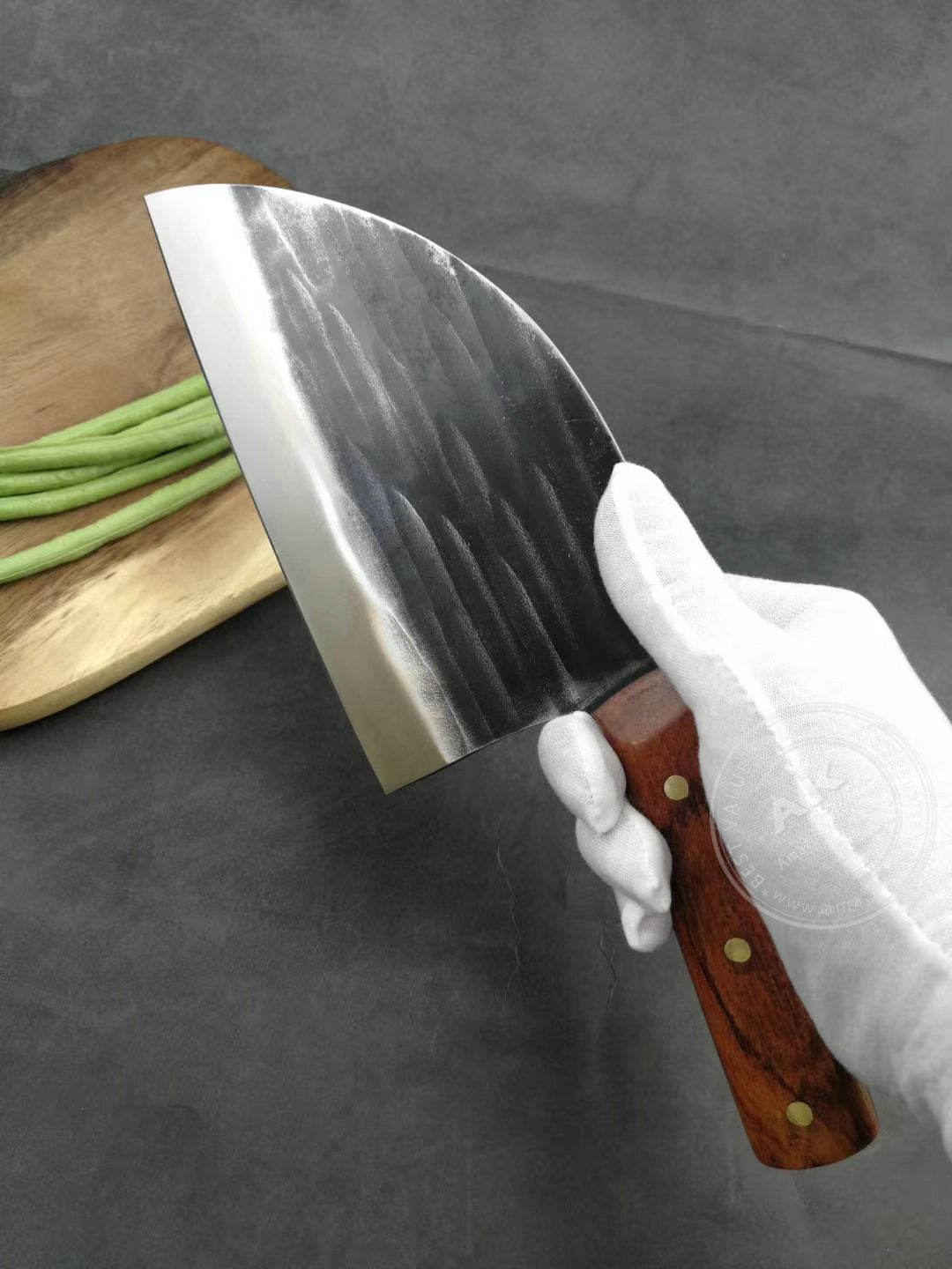 Hand Forged Cleaver Full Tang Wood Handle- AK-FK0280