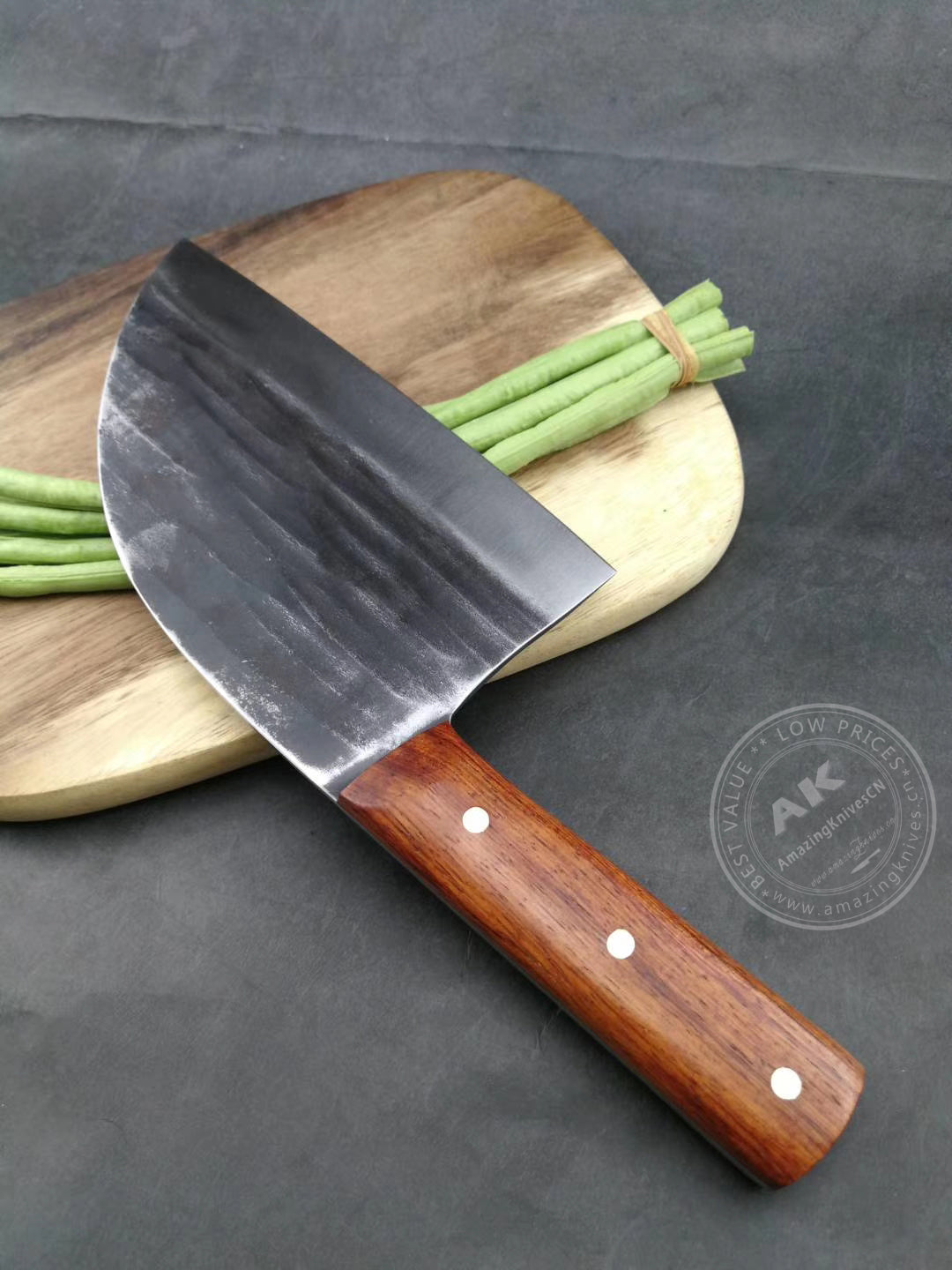 Hand Forged Cleaver Full Tang Wood Handle- AK-FK0280