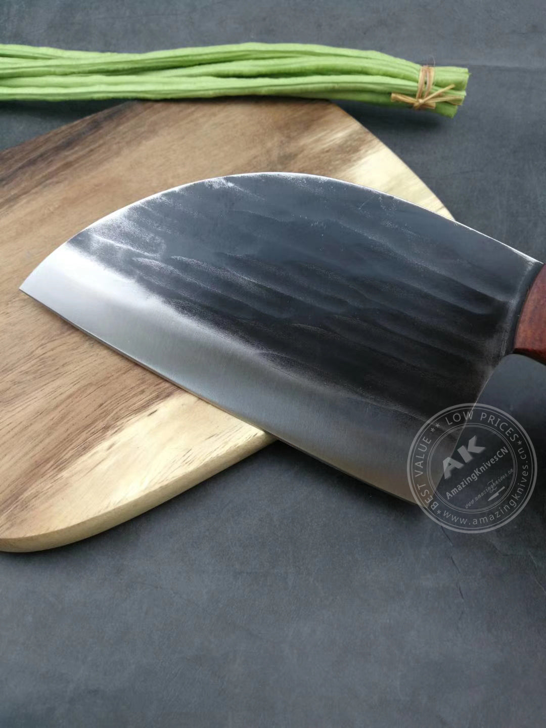 Hand Forged Cleaver Full Tang Wood Handle- AK-FK0280