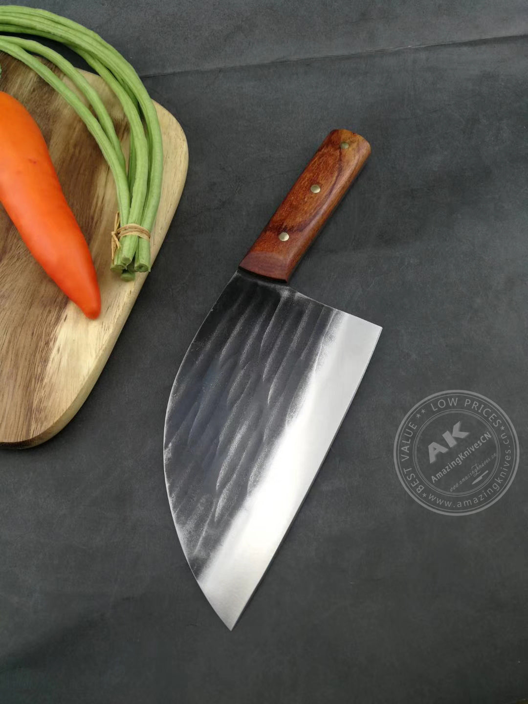 Hand Forged Cleaver Full Tang Wood Handle- AK-FK0280