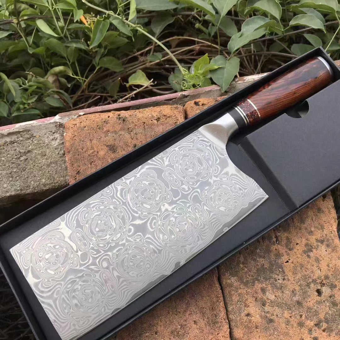 Japanese VG-10 67 Layer Damascus Steel Cleaver Knife - AK-DL0531