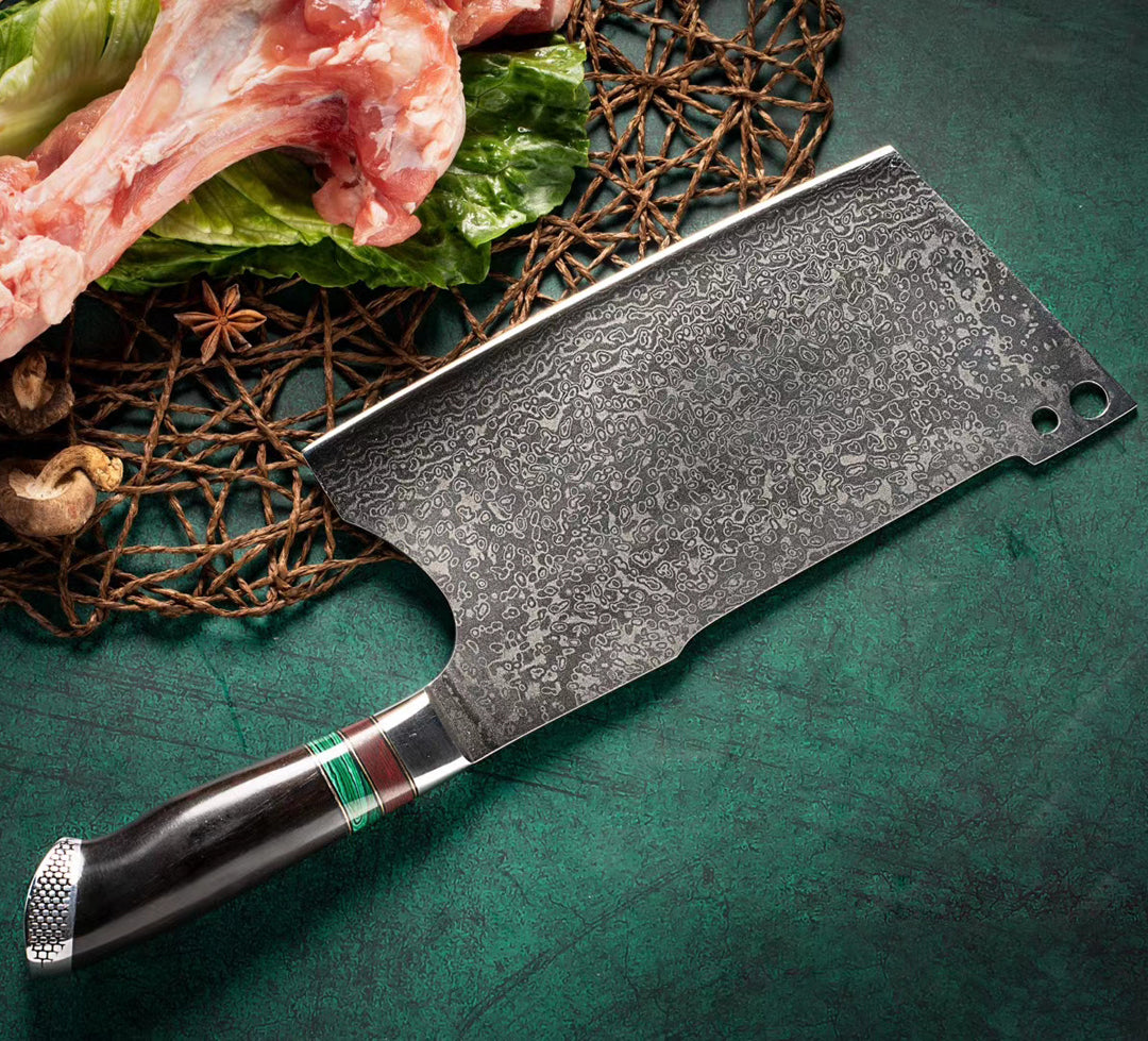 Japanese VG10 Damascus Butcher Knife - AK-DL0533
