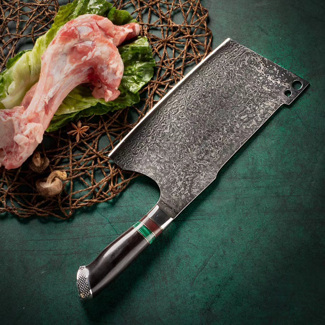 Japanese VG10 Damascus Butcher Knife - AK-DL0533