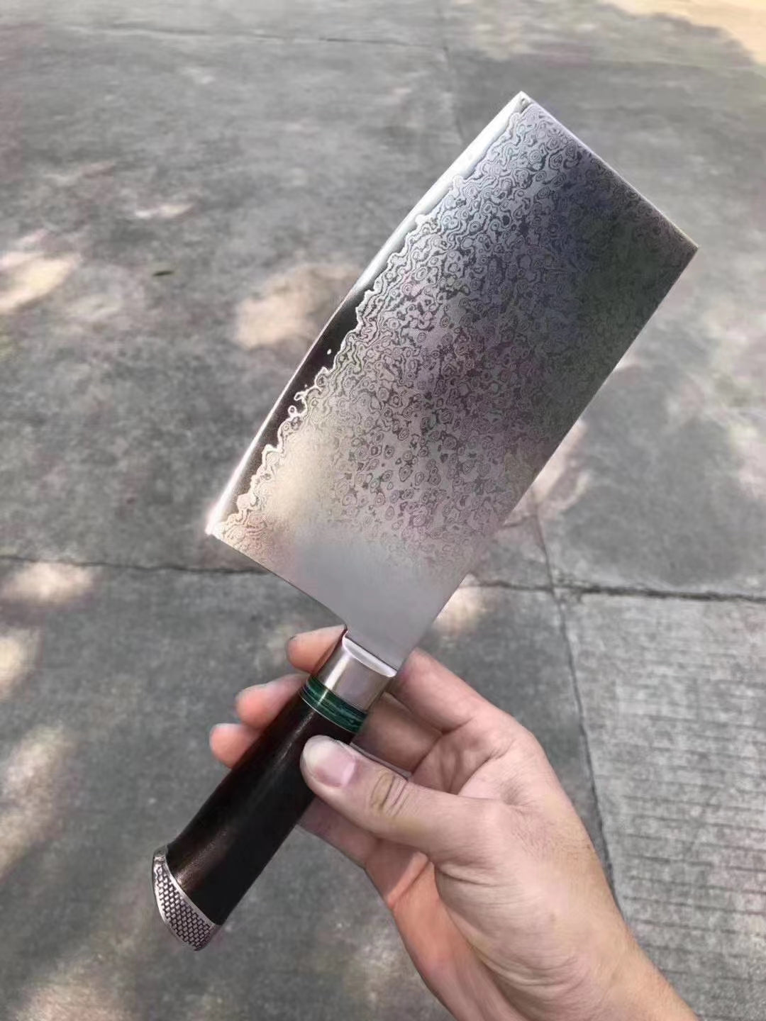 Japanese 103 Layer Damascus Steel Cleaver Knife - AK-DL0505