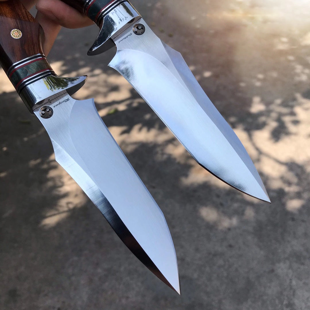 DC53 Steel Survival Outdoor Bowie Knife Hunting Knife Fixed Blade with Sheath- AK-HT0587