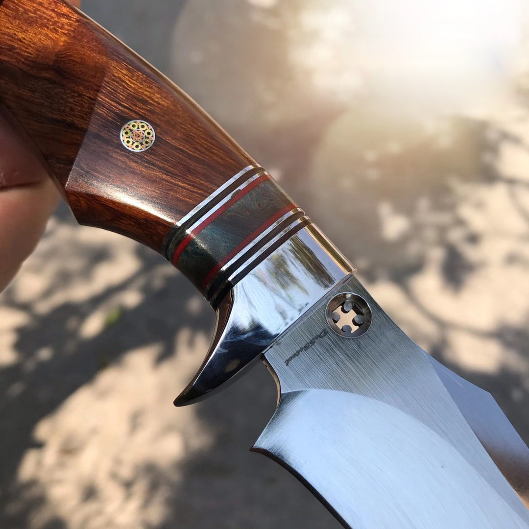 DC53 Steel Survival Outdoor Bowie Knife Hunting Knife Fixed Blade with Sheath- AK-HT0587