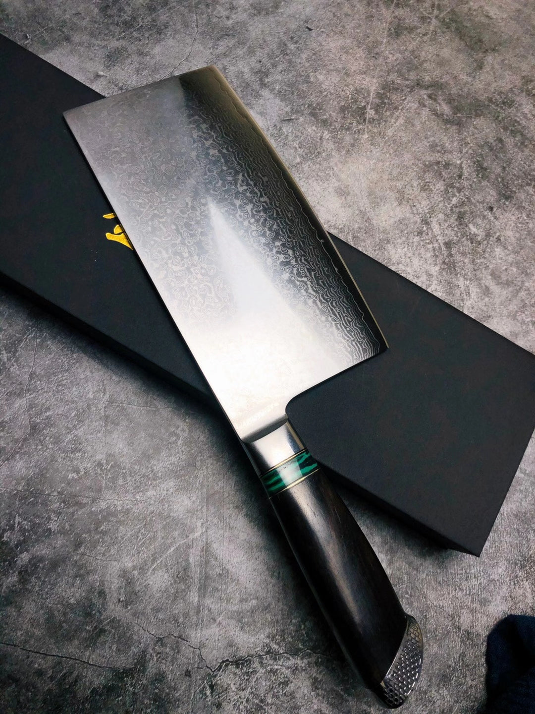 Japanese 103 Layer Damascus Steel Cleaver Knife - AK-DL0505