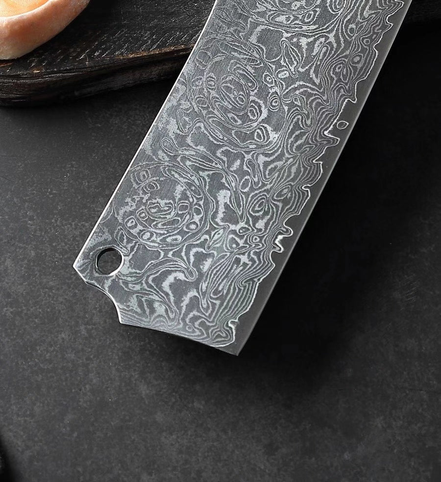 Japanese VG10 Damascus Steel Nakiri knife Kitchen Knives Ebony Wood - AK-DV0629