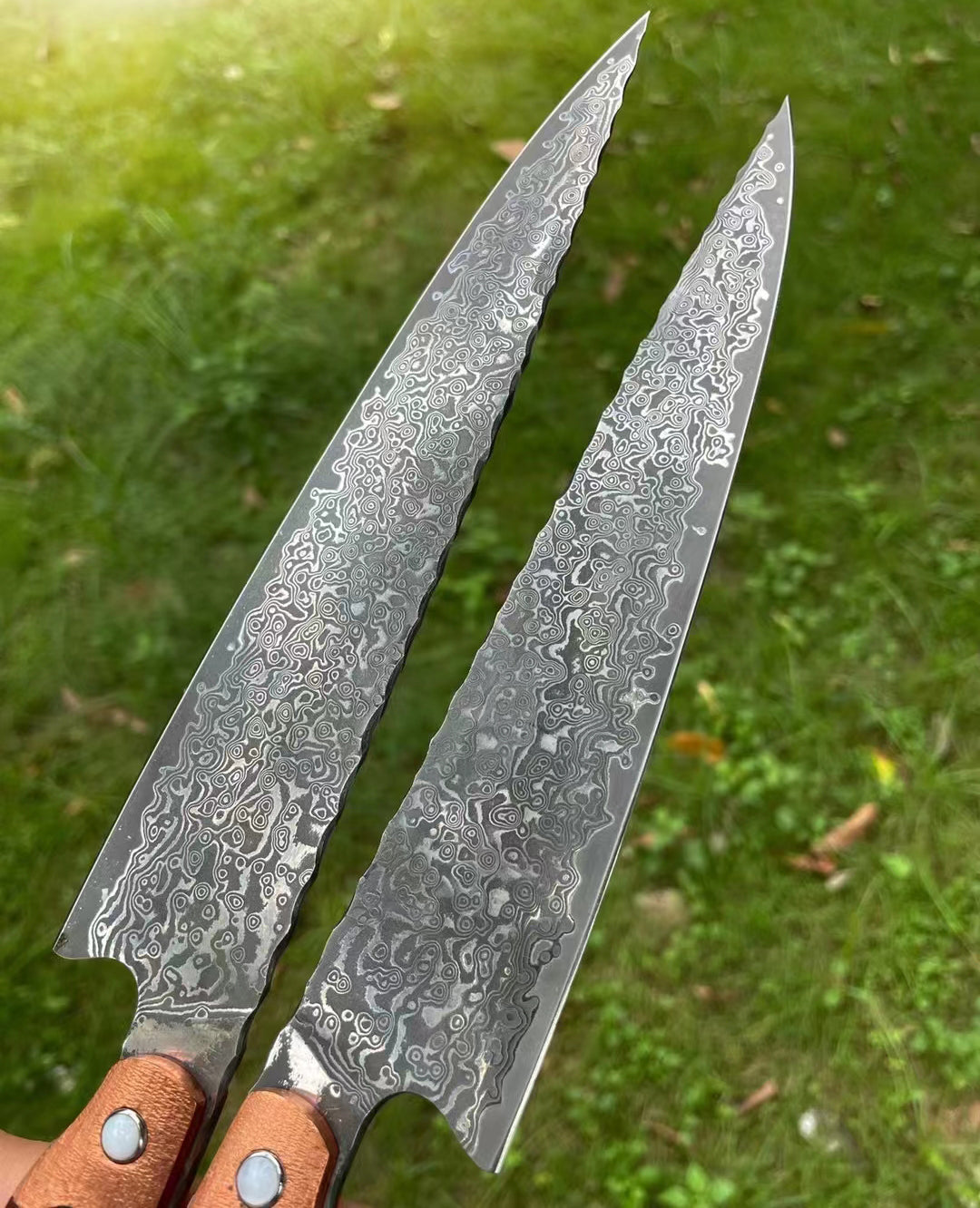 Japanese VG10 Damascus Steel Chef Knife Full Tang Kitchen Knife with Sheath - AK-DC0517