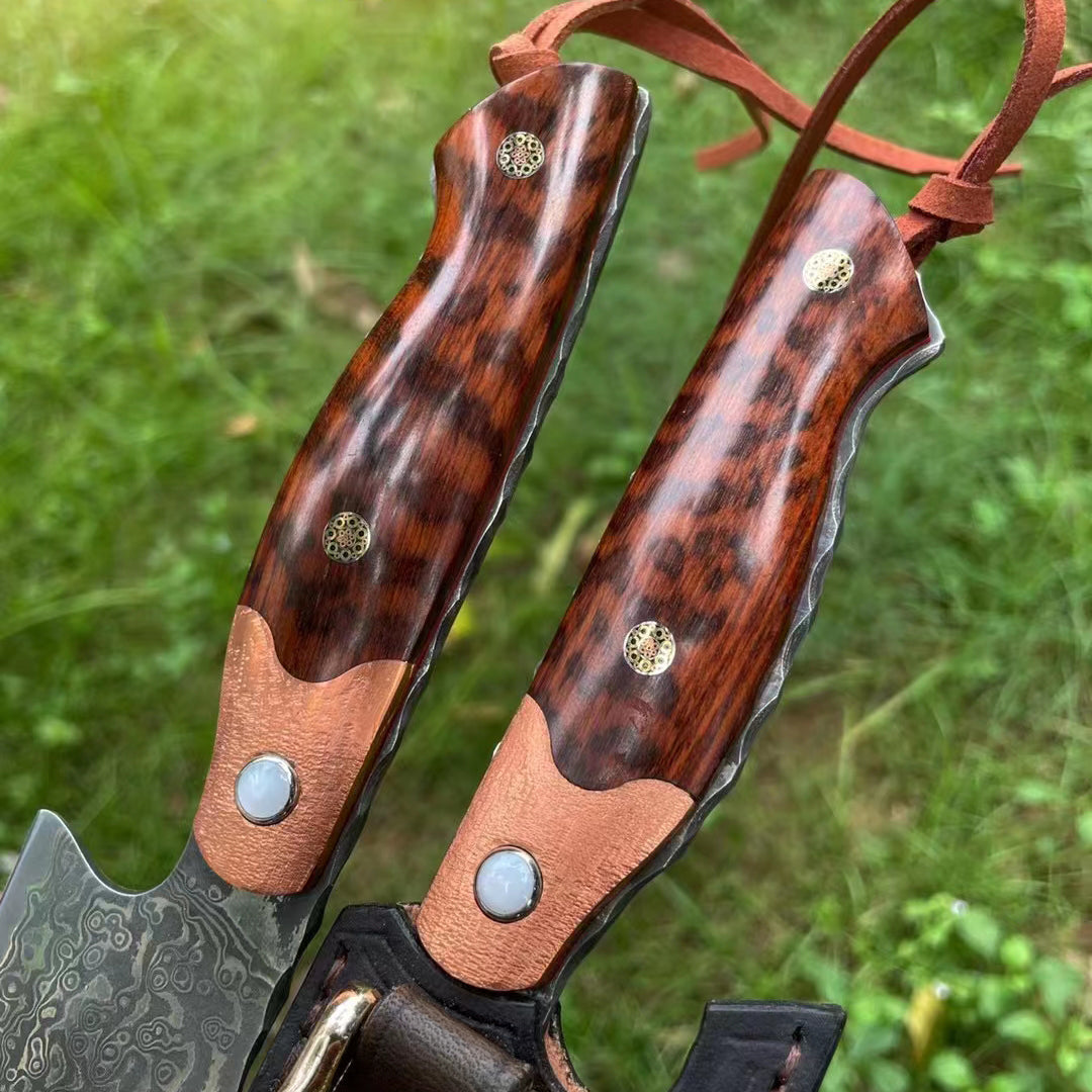 Japanese VG10 Damascus Steel Chef Knife Full Tang Kitchen Knife with Sheath - AK-DC0517