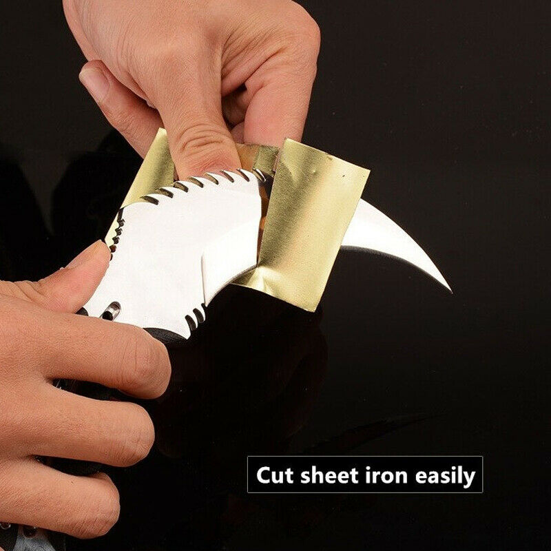 Karambit Fixed Blade Knife Mirror Light Karambits Claw Hunting Knives - AK-HT0774