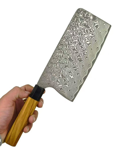 Handmade VG10 Damascus Cleaver Knife – Everyday Kitchen Essential - AK-DL1067