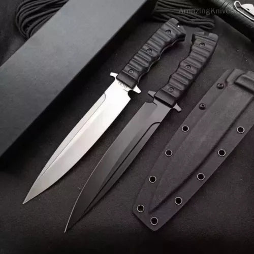 Tactical DC53 Steel Hunting Knife Fixed Blade Military Survival Bushcraft Kydex- AK-HT0888