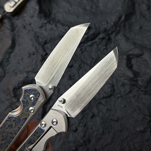 Handcrafted M390 Folding Knife – Titanium Handle - AK-HT1066