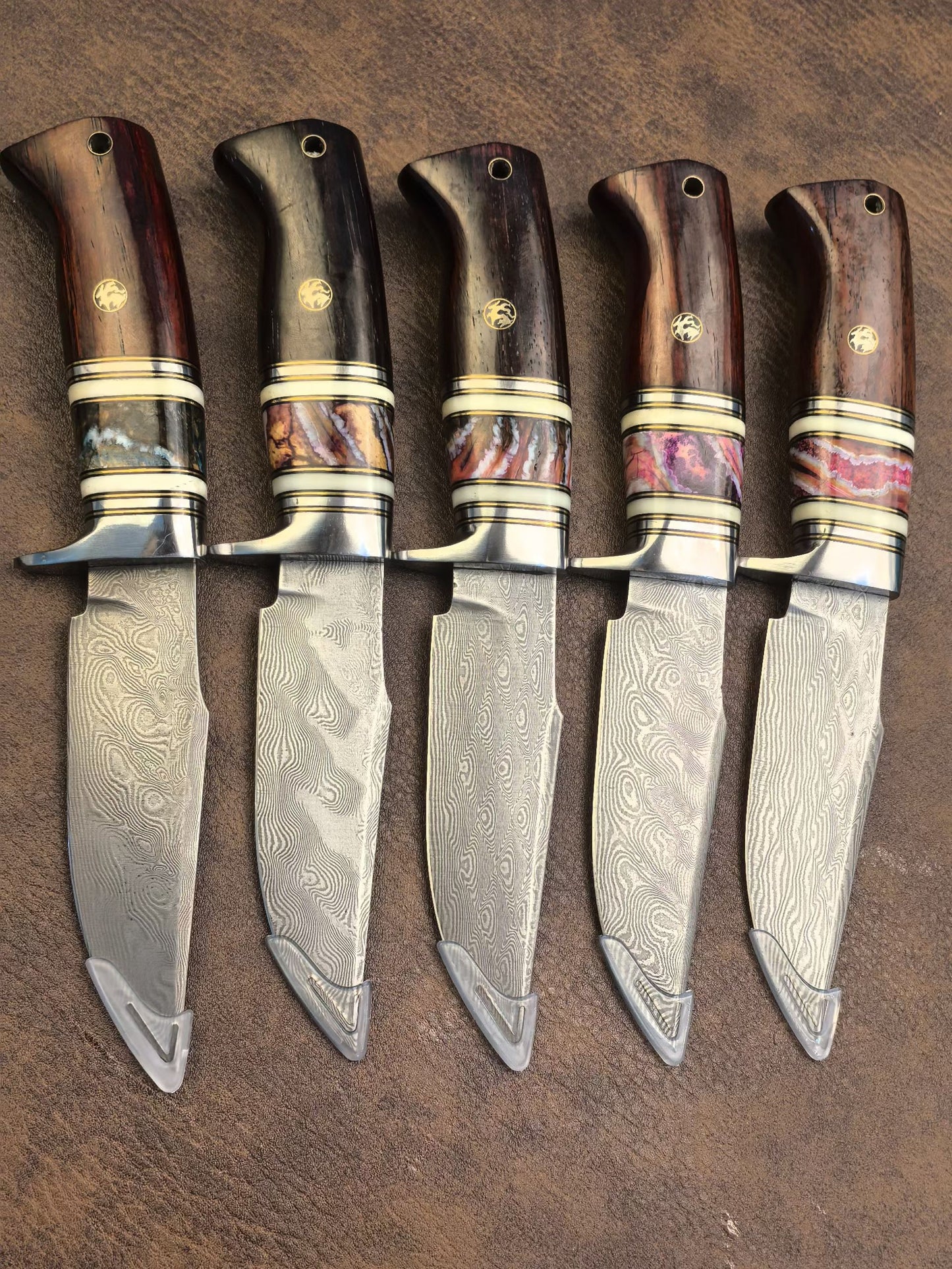 Handcrafted Damascus Steel Bowie Knife - AK-HT1054
