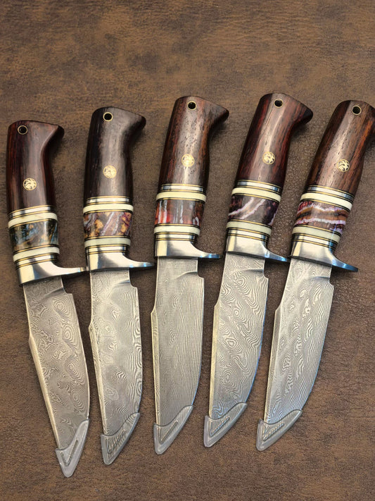 Handcrafted Damascus Steel Bowie Knife - AK-HT1054