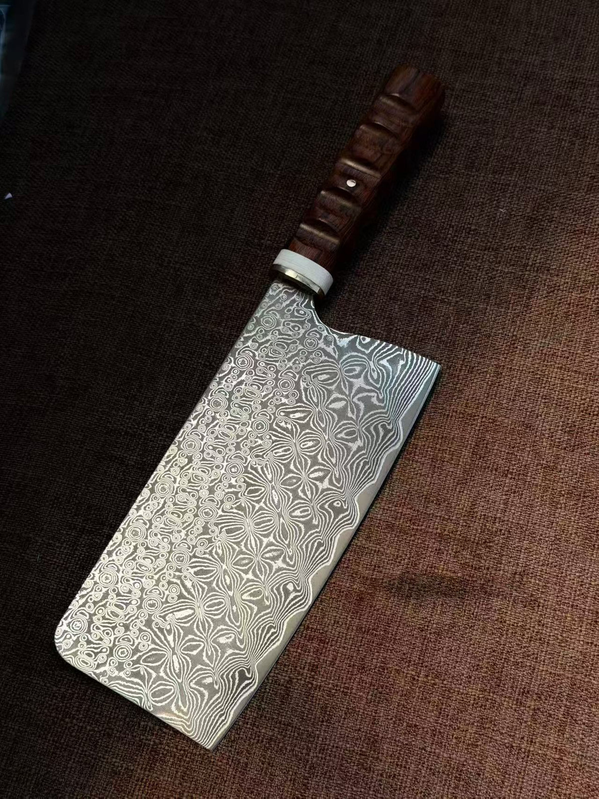 67-Layer Damascus Kitchen Knife with VG10 Core – HRC 60–61, One-Piece Construction, G10 & Desert Ironwood Handle - AK-DL1071