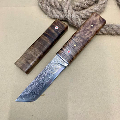 Japanese VG10 Katana Knife Damascus Ninja Samurai Warrior Sword Bushido - AK-HT1002