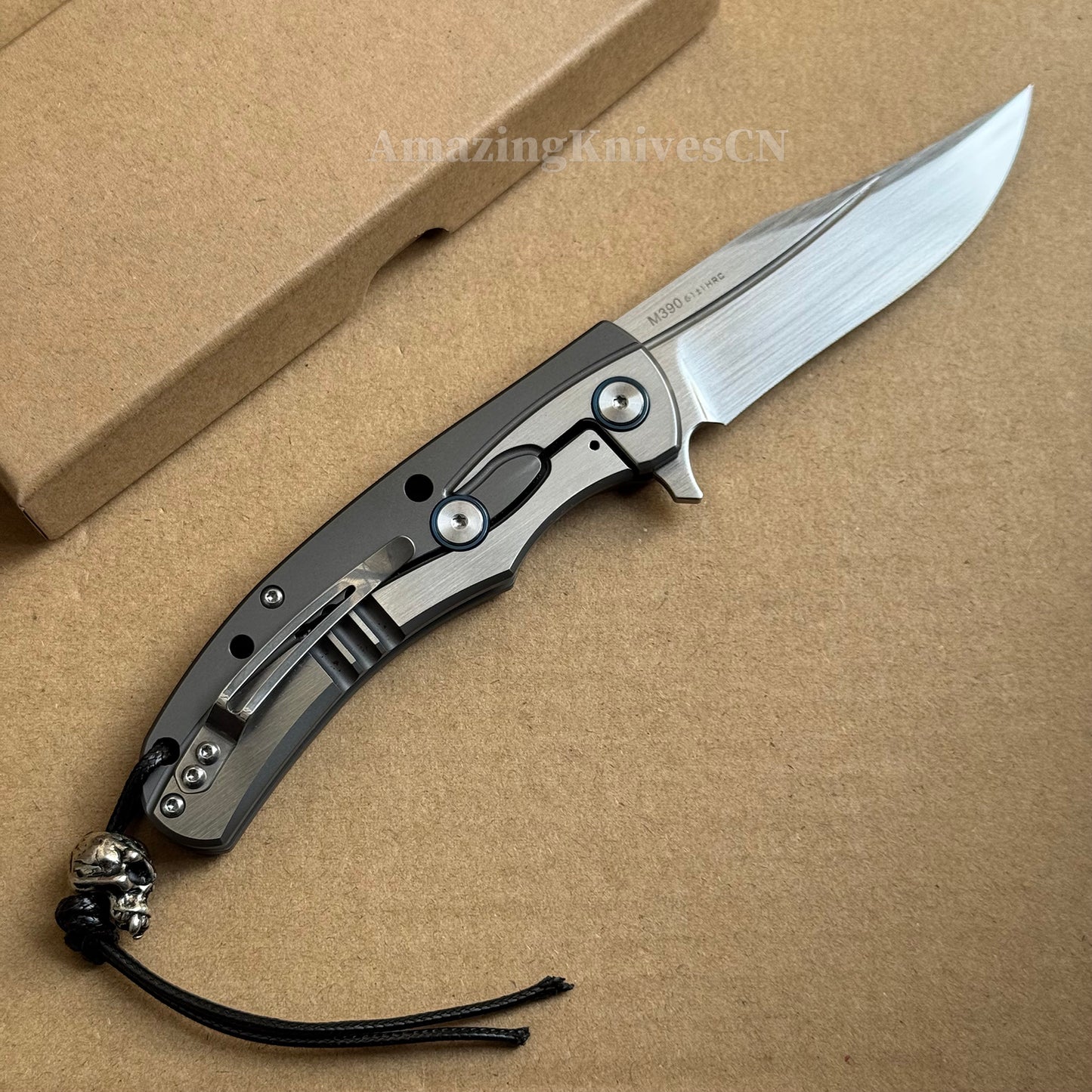 Austrian M390 Steel Blade Tactical Pocket Knife Japanese Steel Survival Ball Bearing - AK-HT0880