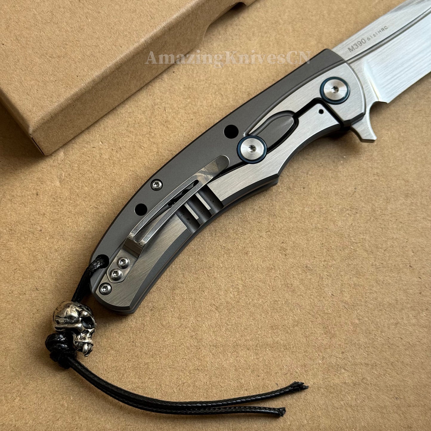 Austrian M390 Steel Blade Tactical Pocket Knife Japanese Steel Survival Ball Bearing - AK-HT0880