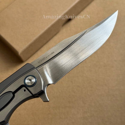 Austrian M390 Steel Blade Tactical Pocket Knife Japanese Steel Survival Ball Bearing - AK-HT0880