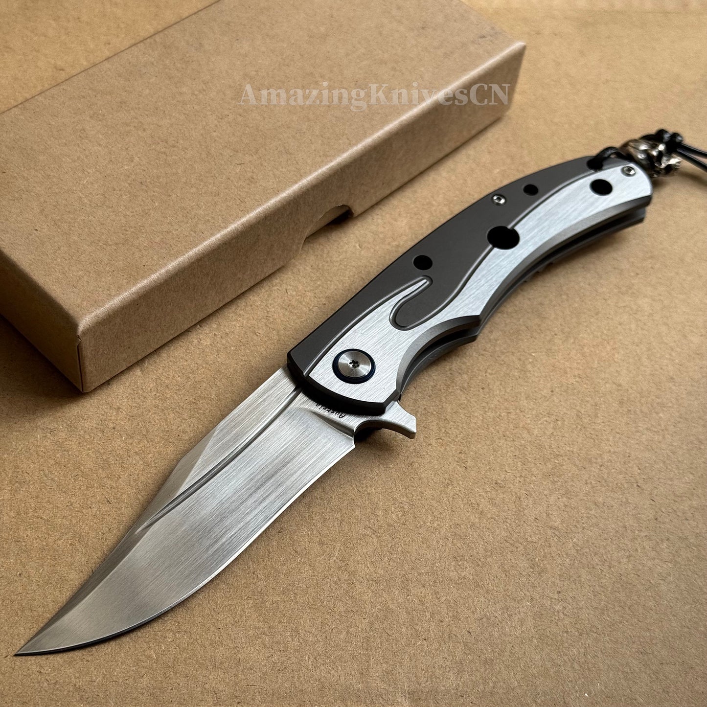 Austrian M390 Steel Blade Tactical Pocket Knife Japanese Steel Survival Ball Bearing - AK-HT0880
