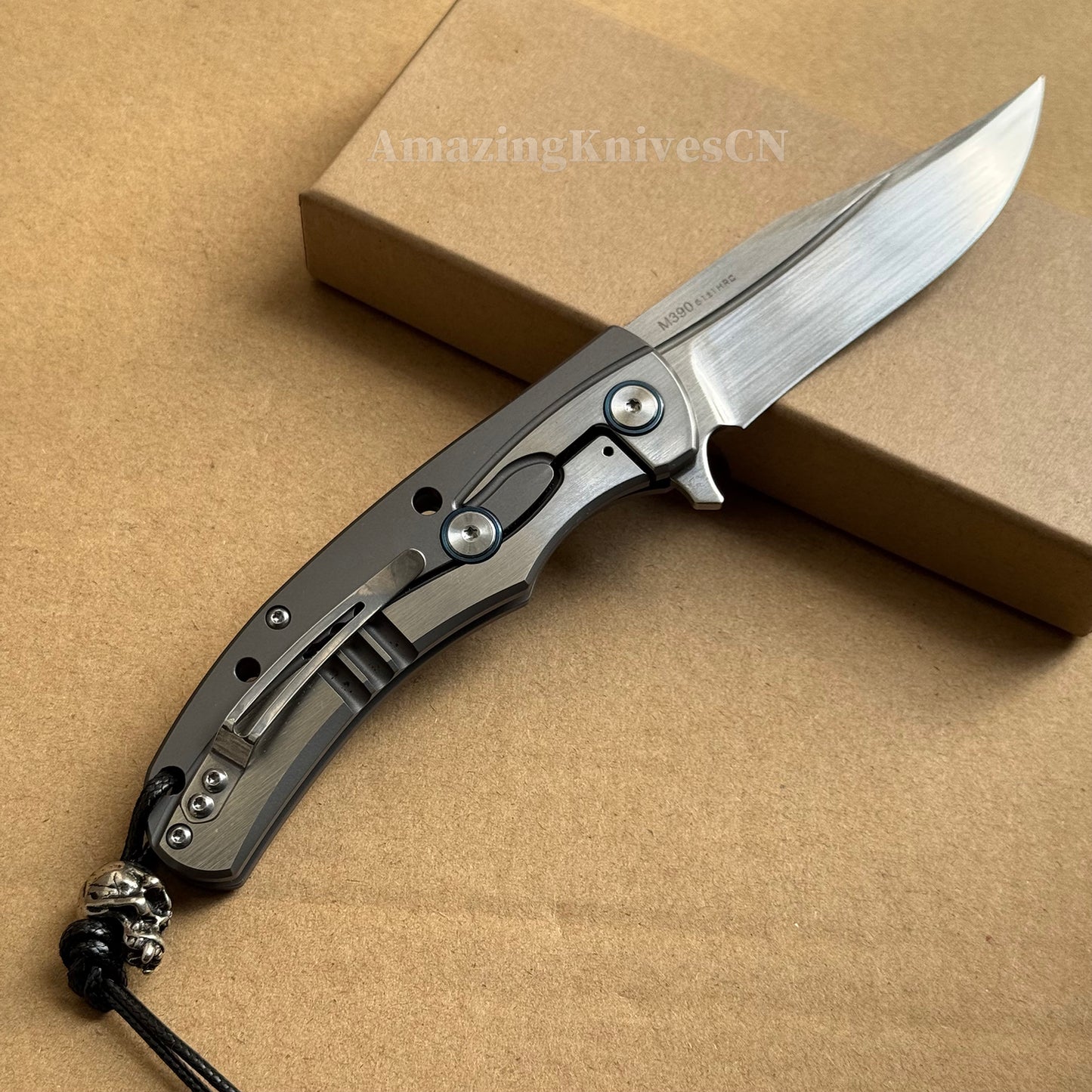 Austrian M390 Steel Blade Tactical Pocket Knife Japanese Steel Survival Ball Bearing - AK-HT0880
