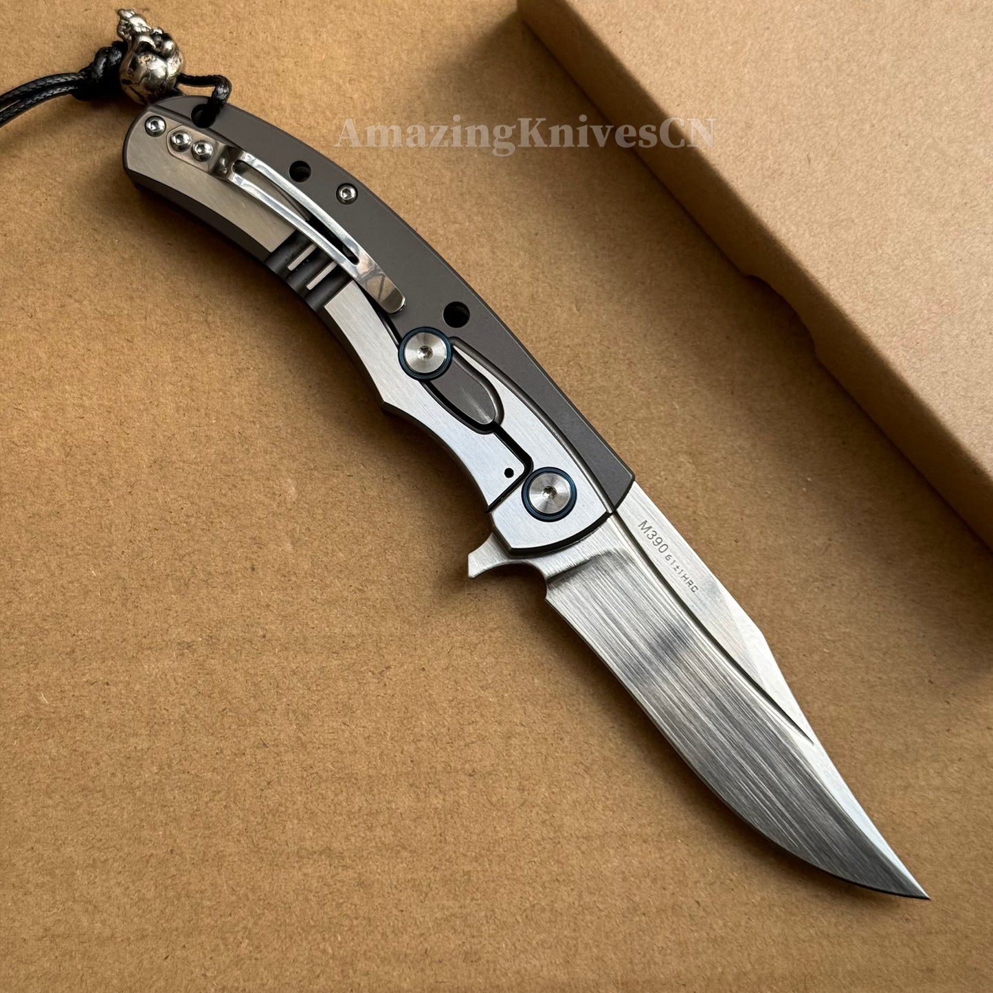 Austrian M390 Steel Blade Tactical Pocket Knife Japanese Steel Survival Ball Bearing - AK-HT0880