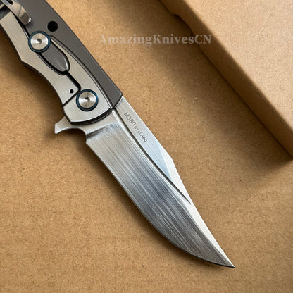 Austrian M390 Steel Blade Tactical Pocket Knife Japanese Steel Survival Ball Bearing - AK-HT0880