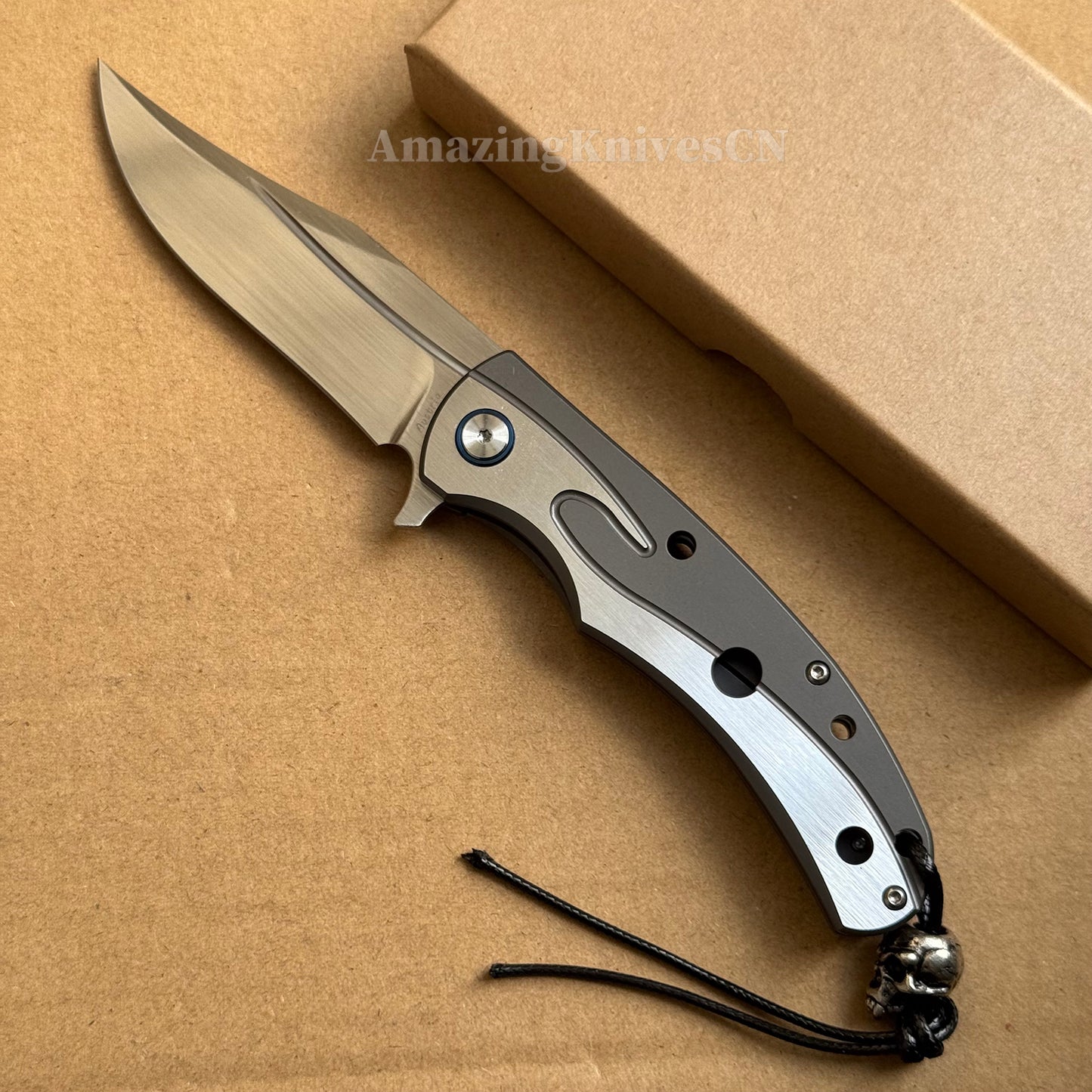 Austrian M390 Steel Blade Tactical Pocket Knife Japanese Steel Survival Ball Bearing - AK-HT0880
