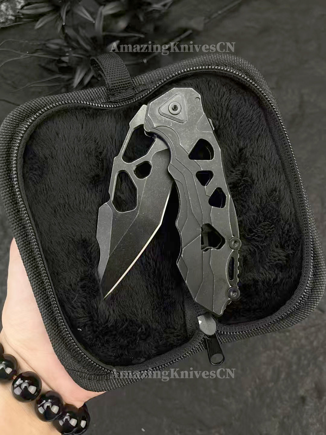 D2 Pocket Knife Folding Knife Tactical Rescue Survival Flipper Bushcraft Hunting - AK-HT0986
