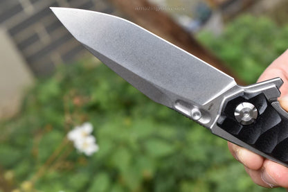 M390 Steel Folding Knife Survival Knife Bushcraft Pocket Knife EDC - AK-HT0894-M